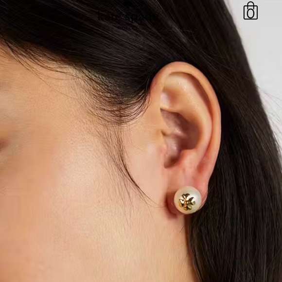 New Kate Spade imitation pearl stud earrings - Picture 4 of 15